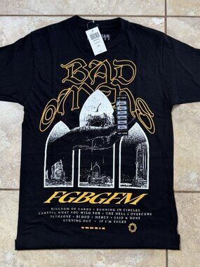 Bad Omens Finding God Before God Finds Me Tracklist T-Shirt SMALL New